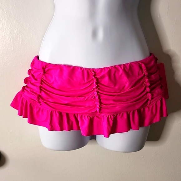 NWT Betsey Johnson hot pink swimsuit 2 PC, bikini, size small - Picture 7 of 9